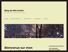 Tablet Screenshot of mllemilie.com